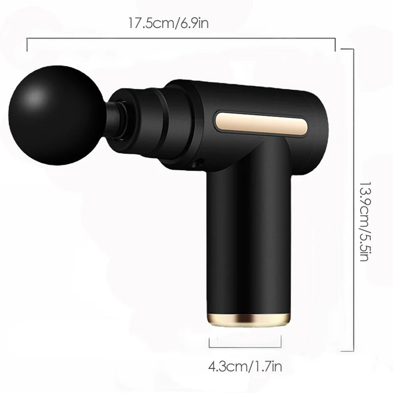 Pistola de Massagem Profunda Muscular Core Elite™ | 30 Níveis & 6 Cabeças