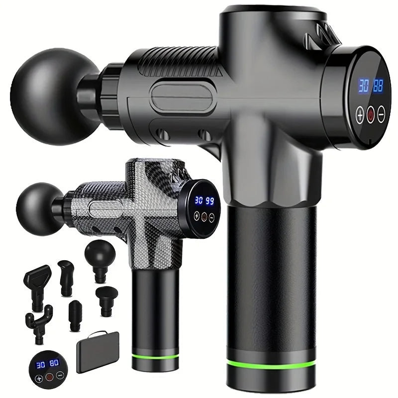 Pistola de Massagem Profunda Muscular Core Elite™ | 30 Níveis & 6 Cabeças