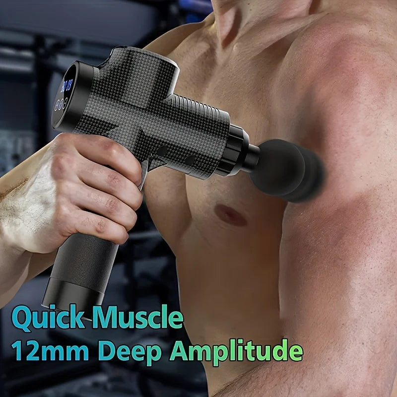 Pistola de Massagem Profunda Muscular Core Elite™ | 30 Níveis & 6 Cabeças