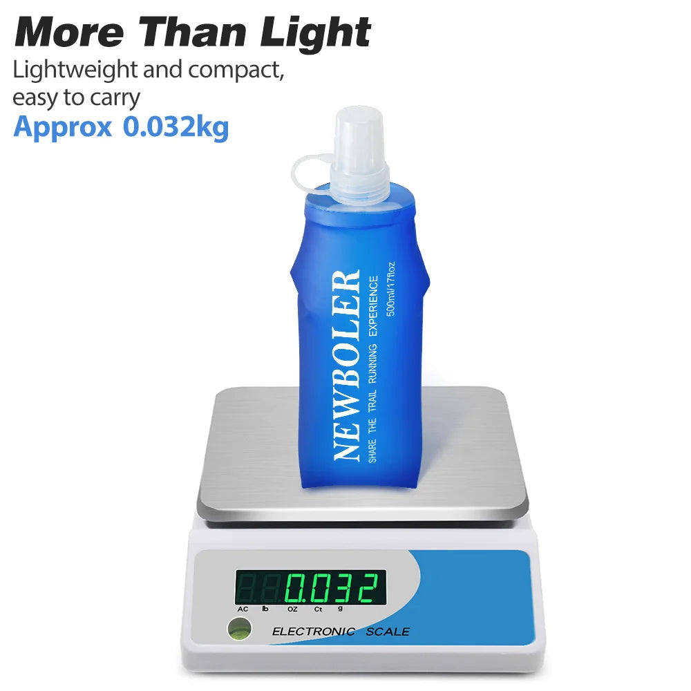 Garrafa de Hidratação Flexível |TPU Premium (500ml/250ml)