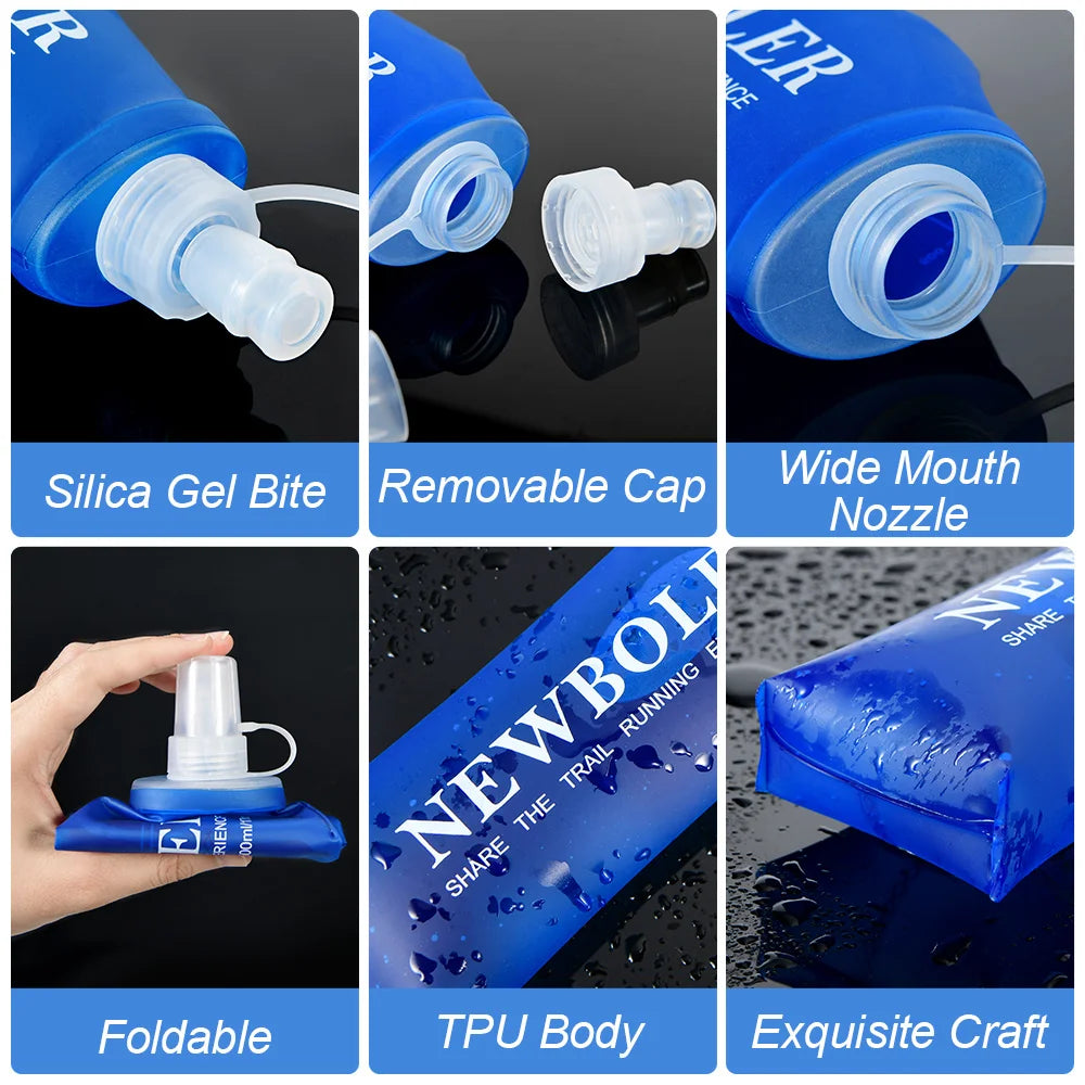 Garrafa de Hidratação Flexível |TPU Premium (500ml/250ml)
