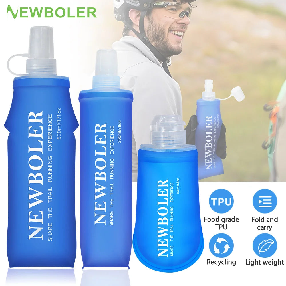 Garrafa de Hidratação Flexível |TPU Premium (500ml/250ml)