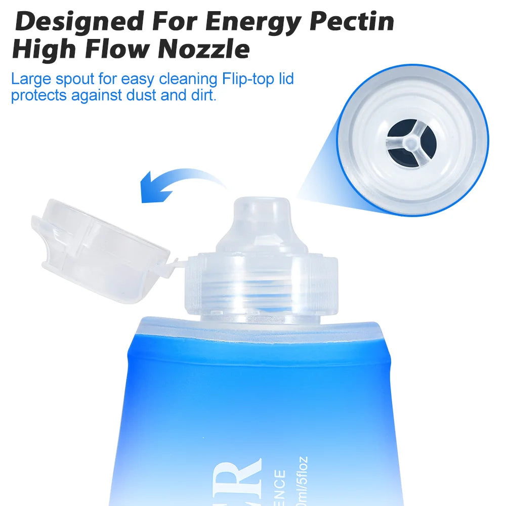 Garrafa de Hidratação Flexível |TPU Premium (500ml/250ml)