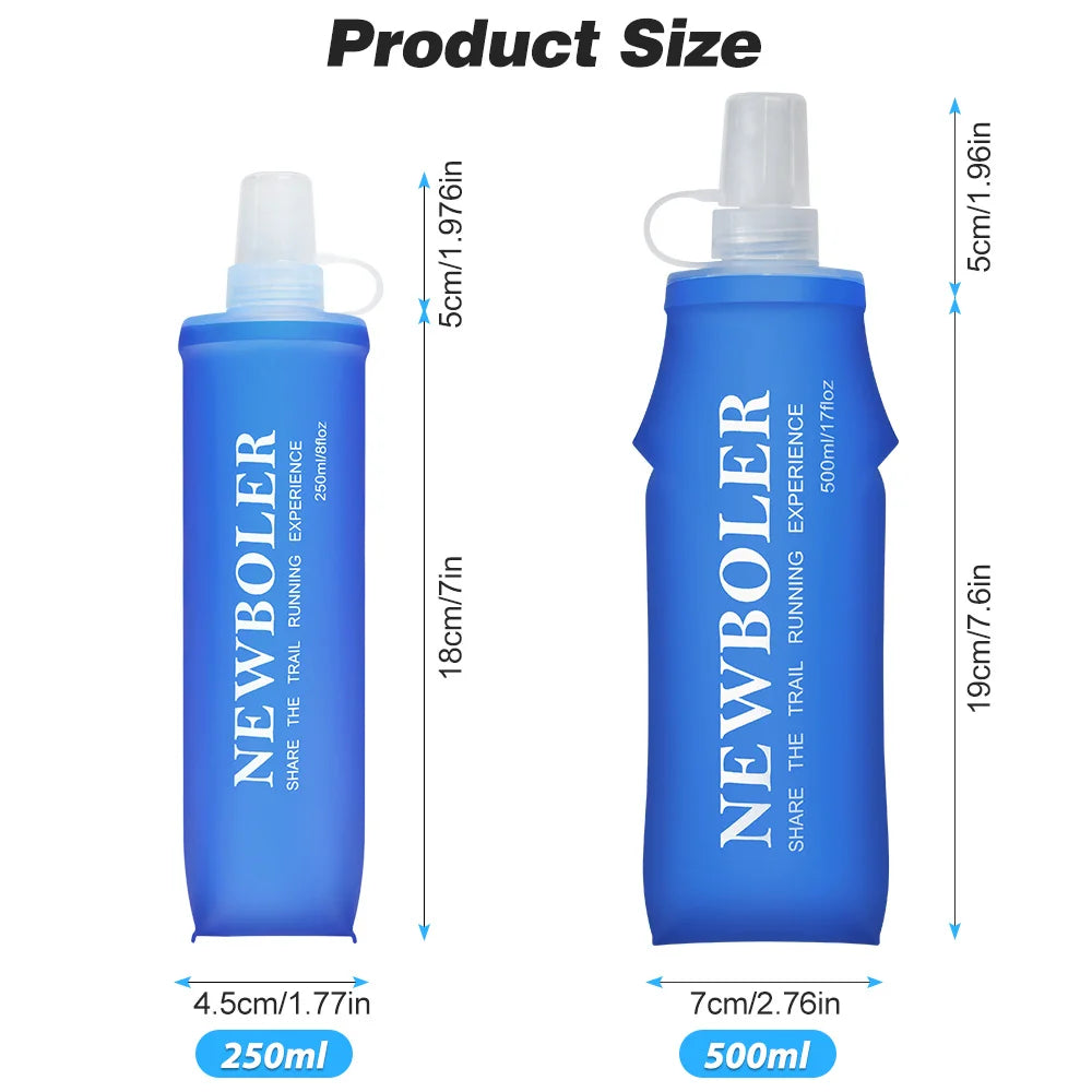 Garrafa de Hidratação Flexível |TPU Premium (500ml/250ml)