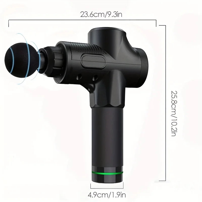 Pistola de Massagem Profunda Muscular Core Elite™ | 30 Níveis & 6 Cabeças